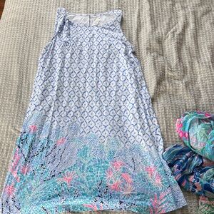 Lilly Pulitzer Blue and Pink Mini Dress